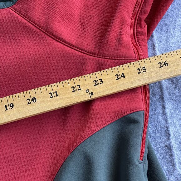 Marmot Jacket Mens Extra Large XL Windstopper Full Zip Red Gray Outdoor Winter - Picture 12 of 14